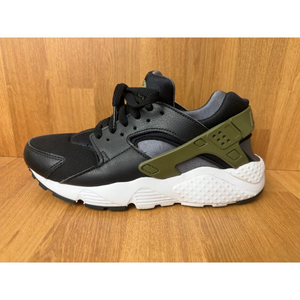 Nike Air Huarache Black Olive Sneakers Youth 6Y Women’s 7.5 - Picture 4 of 7